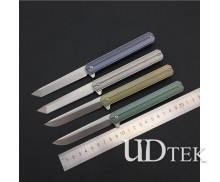 Outdoor S13 Titanium alloy and  D2 steel no logo new tactical folding knife UD19021